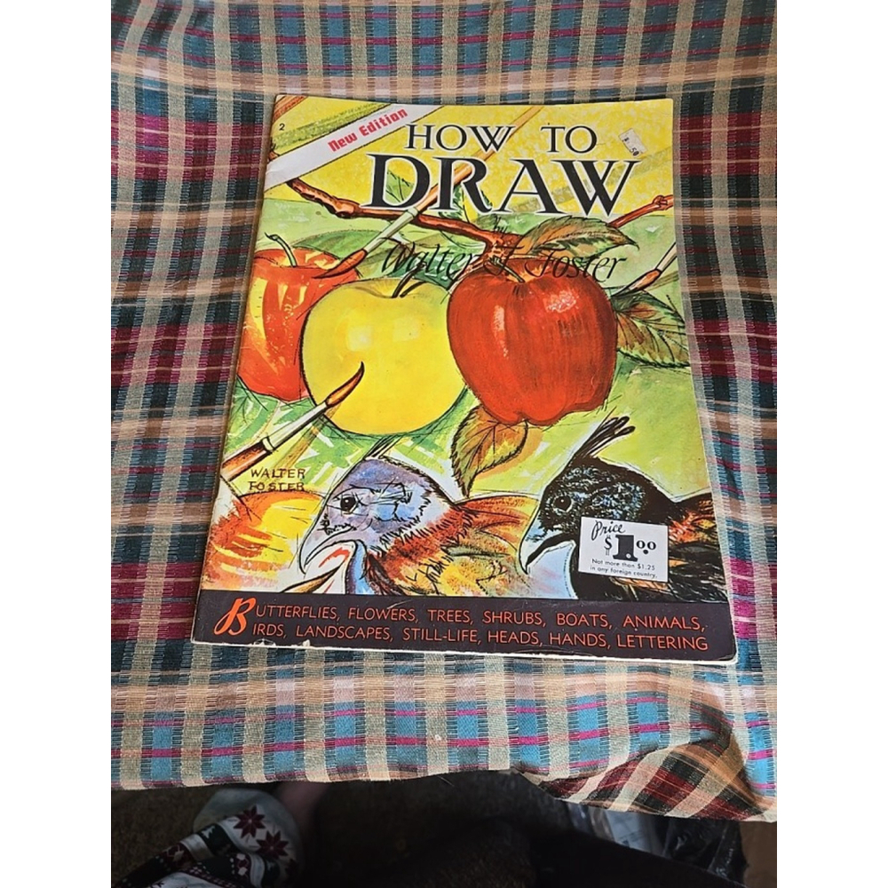 How to Draw by Walter T Foster, vintage Paperback
